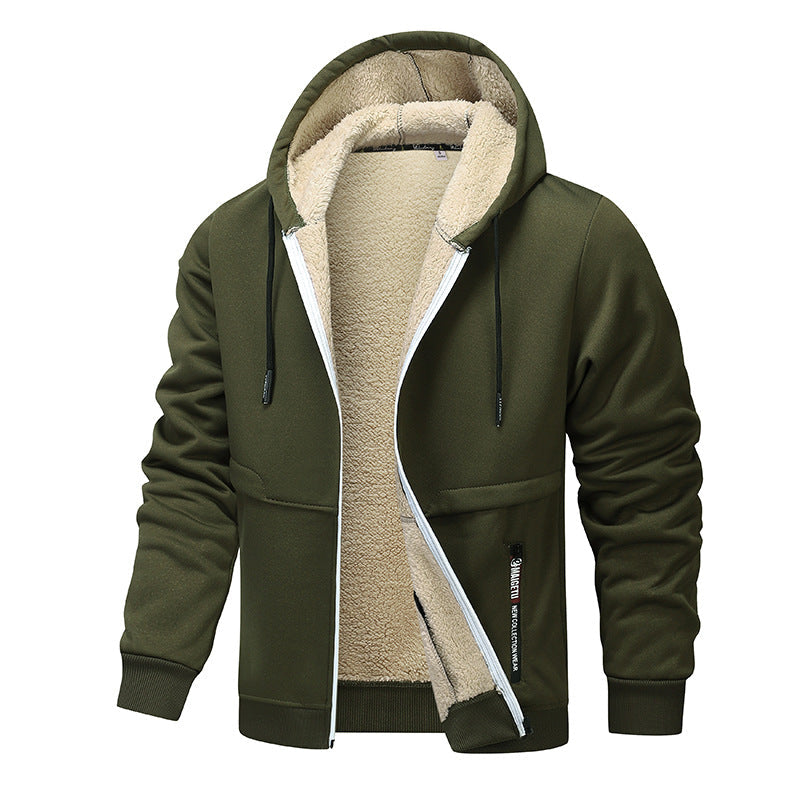 Merrick | Herren-Fleecejacke mit Kapuze und Sherpa-Futter