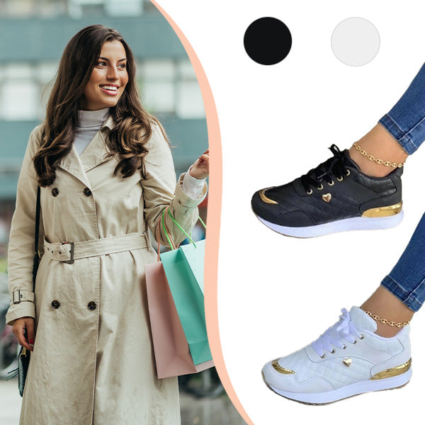 Merritt | Women's Quilted Lace-Up Sneakers