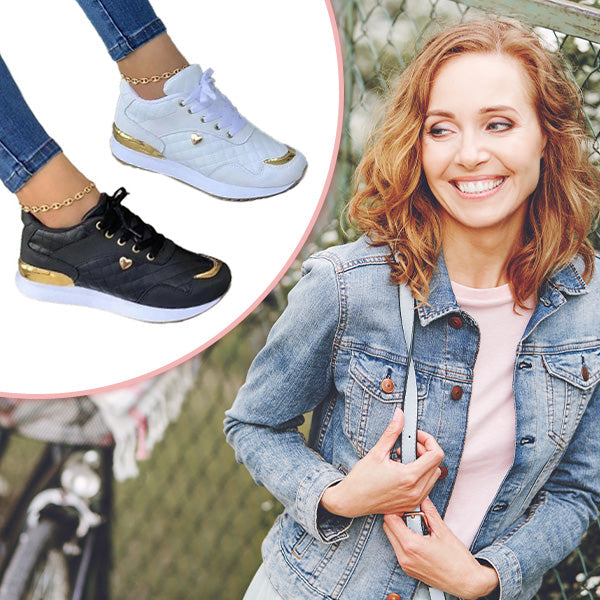 Merritt | Women's Quilted Lace-Up Sneakers