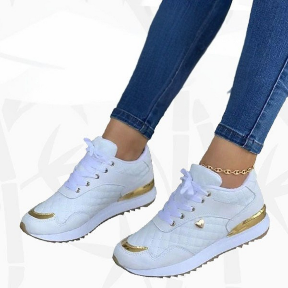 Merritt | Women's Quilted Lace-Up Sneakers