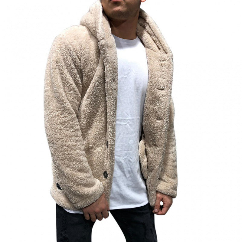 Miles | Herren-Sherpa-Fleecejacke mit Kapuze