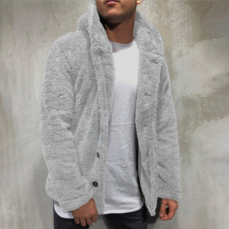 Miles | Herren-Sherpa-Fleecejacke mit Kapuze