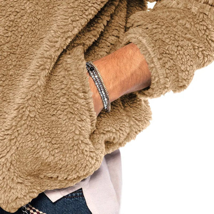 Montgomery | Herren-Sherpa-Fleecejacke mit Kapuze