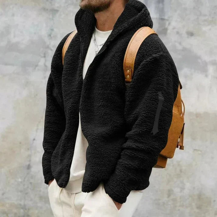 Montgomery | Herren-Sherpa-Fleecejacke mit Kapuze