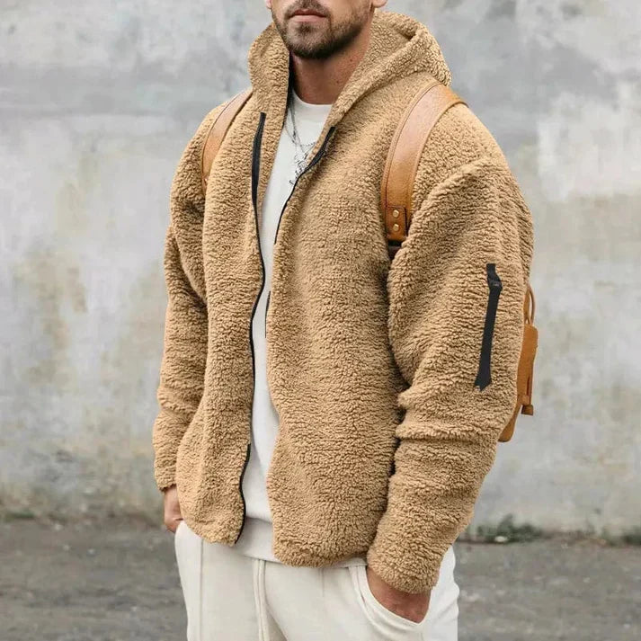 Montgomery | Herren-Sherpa-Fleecejacke mit Kapuze