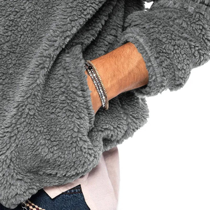 Montgomery | Herren-Sherpa-Fleecejacke mit Kapuze