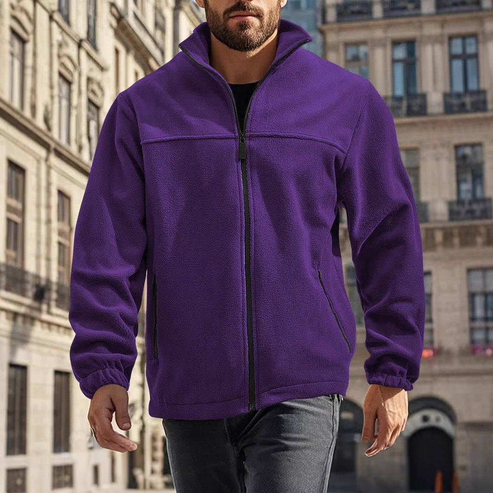 Nathaniel | Men's Stand Collar Fleece Jacket