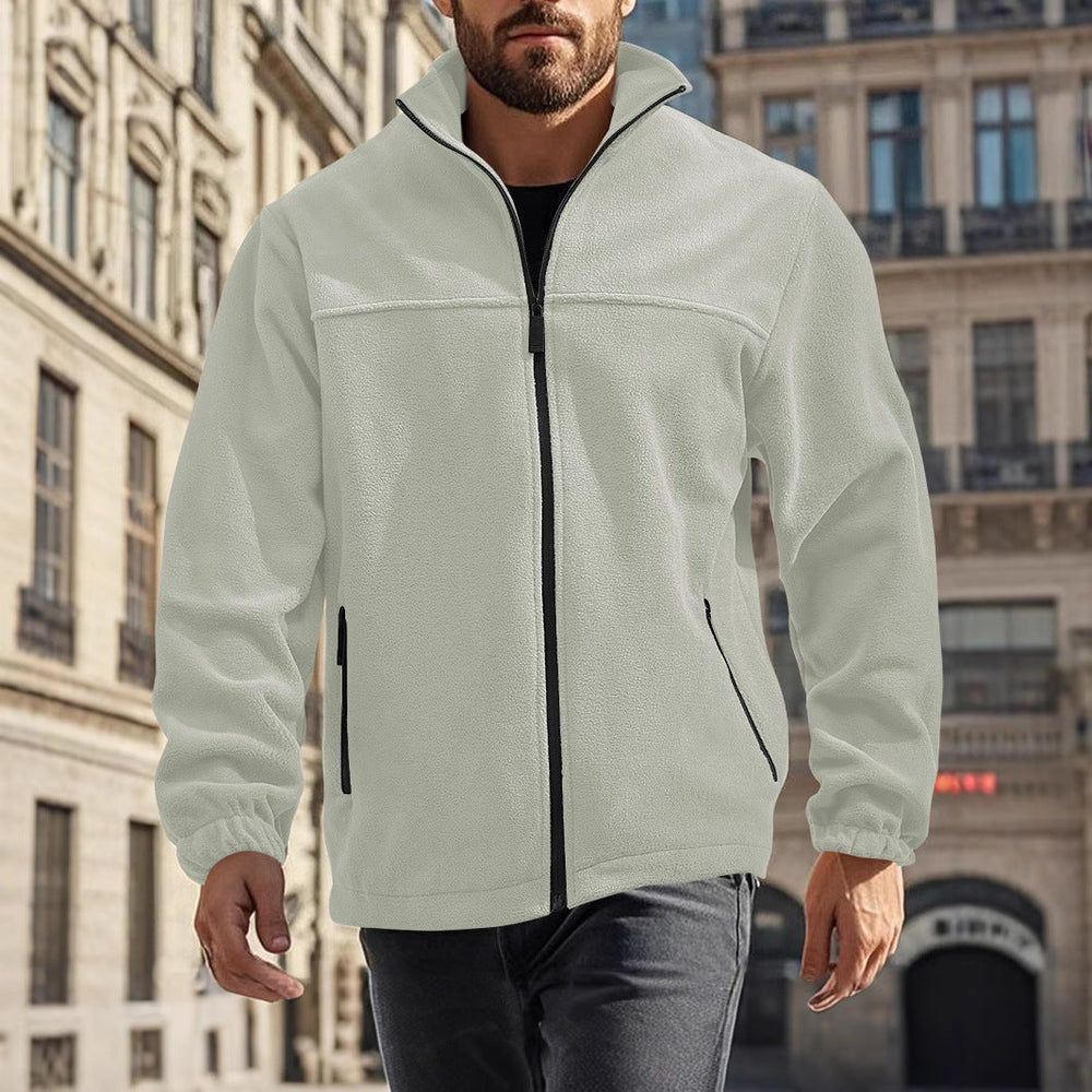 Nathaniel | Men's Stand Collar Fleece Jacket