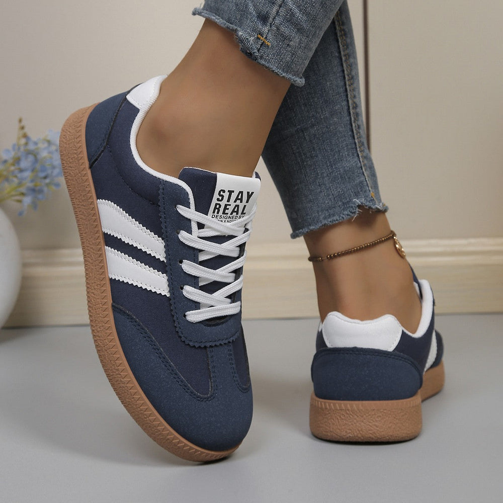 Nerissa | Women's Retro Low Top Gum Sole Sneakers
