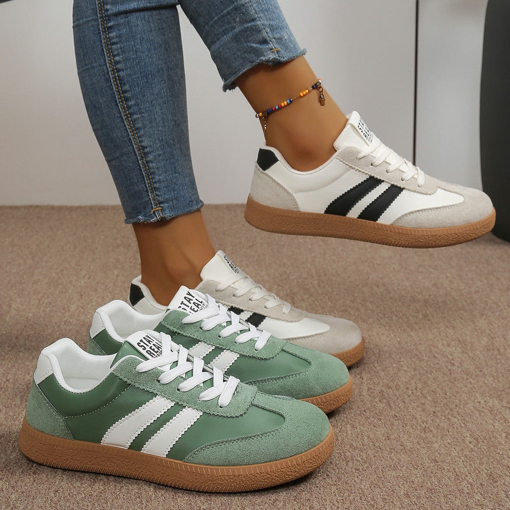 Nerissa | Women's Retro Low Top Gum Sole Sneakers