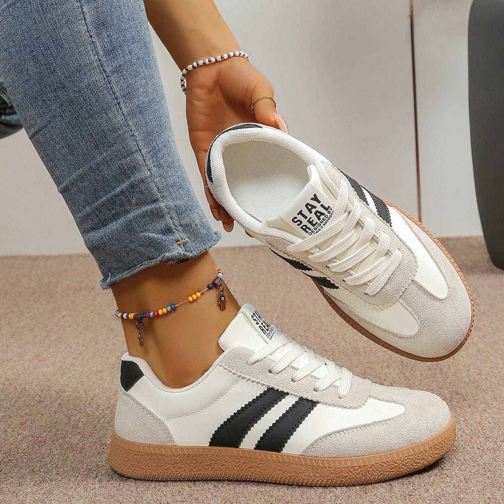 Nerissa | Women's Retro Low Top Gum Sole Sneakers