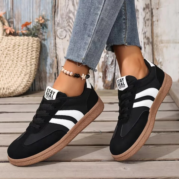 Nerissa | Women's Retro Low Top Gum Sole Sneakers