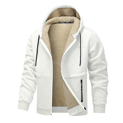Nevin | Herren-Fleecejacke mit Kapuze und Sherpa-Futter