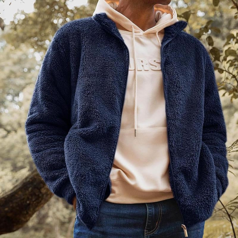 Oberon | Men's Zip-Up Plush Fleece Jacket