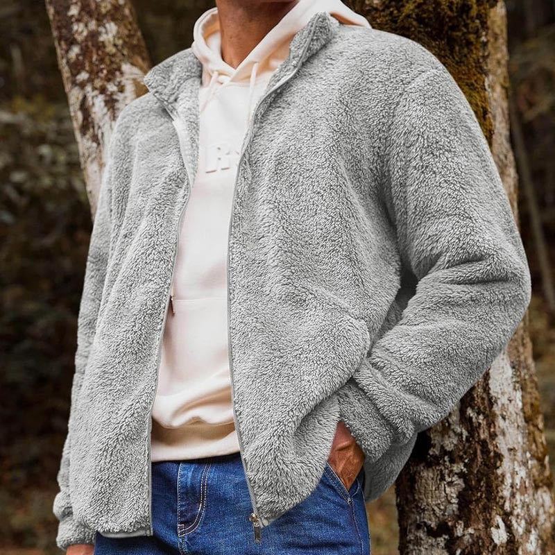 Oberon | Men's Zip-Up Plush Fleece Jacket