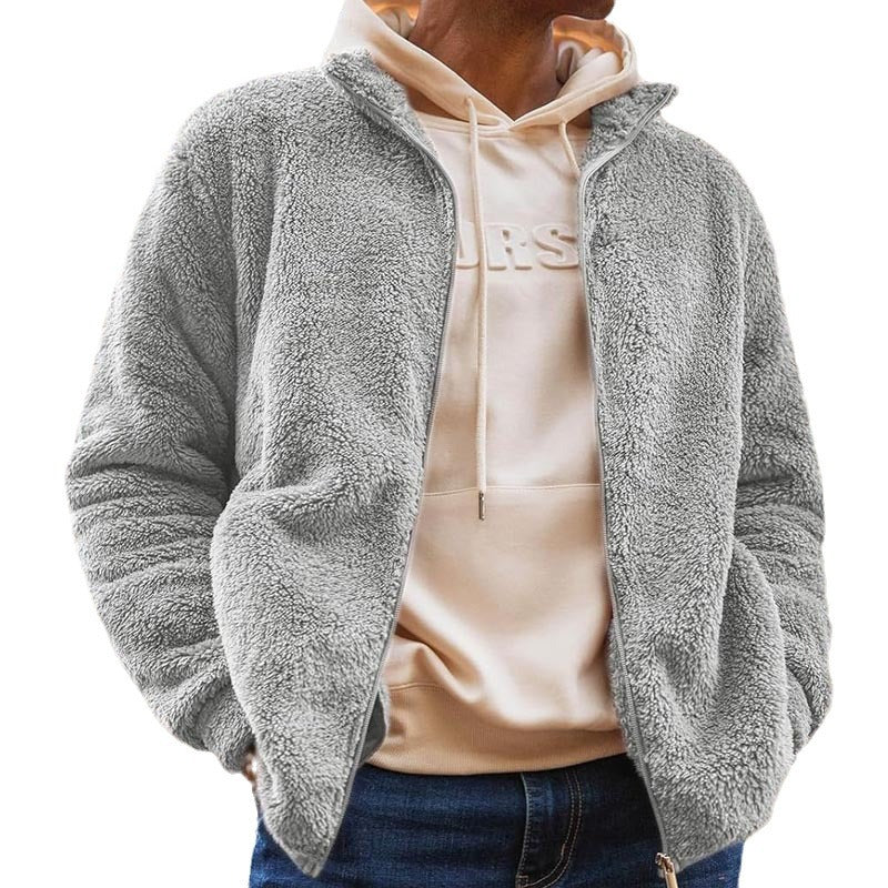 Oberon | Men's Zip-Up Plush Fleece Jacket