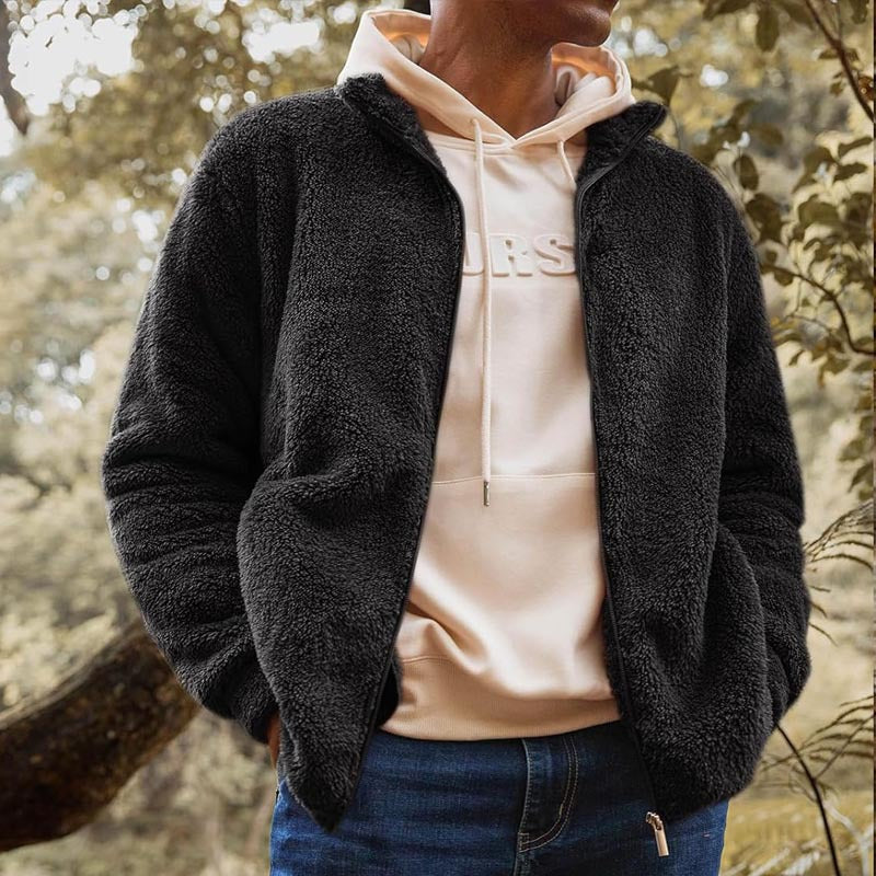Oberon | Men's Zip-Up Plush Fleece Jacket