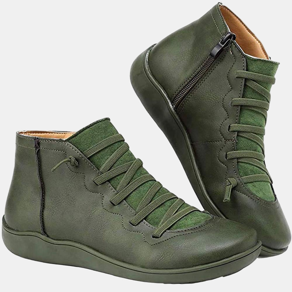 Octavia | Damen-Schnürstiefeletten mit überkreuzten Schnürsenkeln