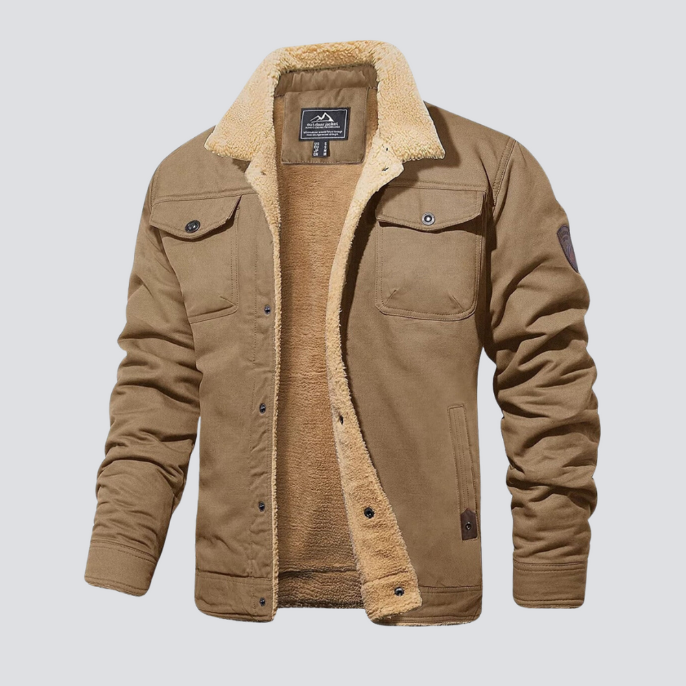 Octavian | Men's Sherpa Lined Trucker Jacket
