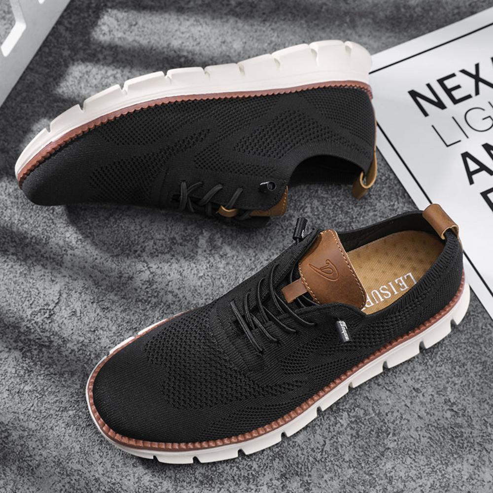 Palmer | Herren-Sneaker aus Strick-Mesh mit Schnürung