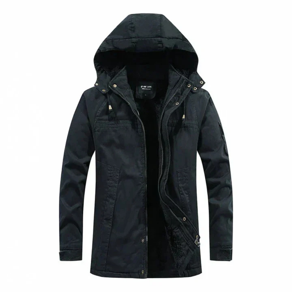 Raoul | Herren-Parka mit Kapuze und Kunstfellfutter