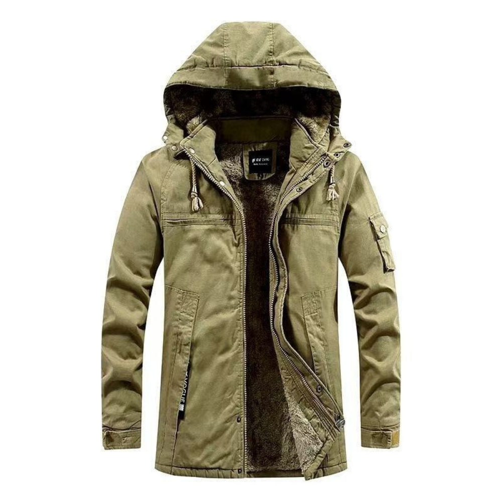 Raoul | Herren-Parka mit Kapuze und Kunstfellfutter