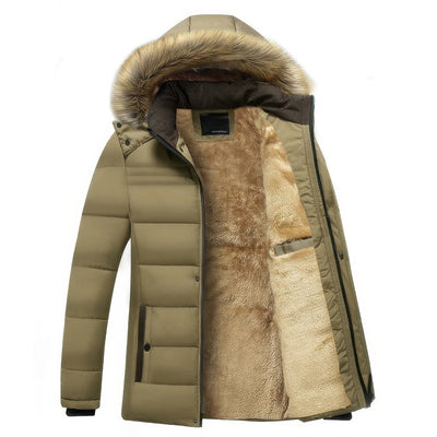 Rufus | Herren-Steppjacke mit Kapuze und Fleecefutter