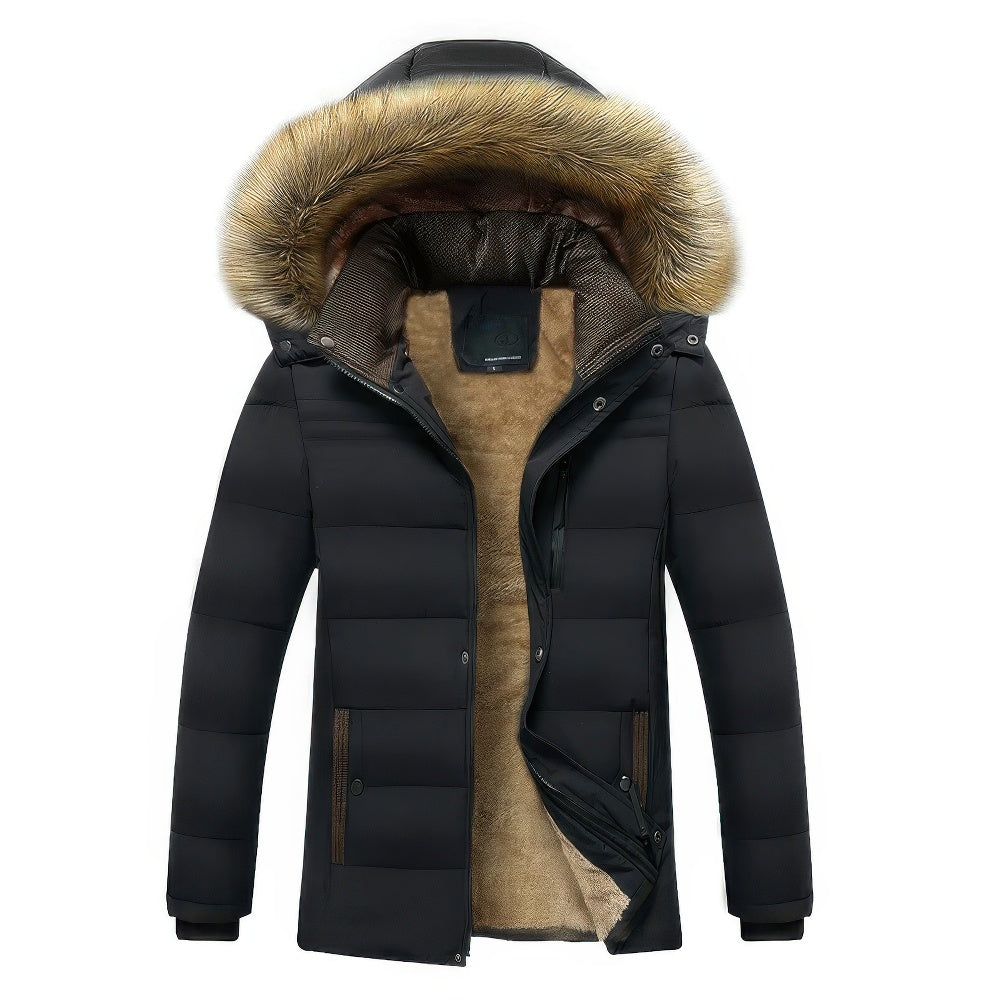 Rufus | Herren-Steppjacke mit Kapuze und Fleecefutter