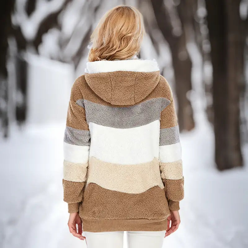 Solange | Women's Hooded Sherpa Fleece Jacket