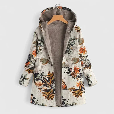Theodora | Damen-Kapuzenjacke mit Fleecefutter