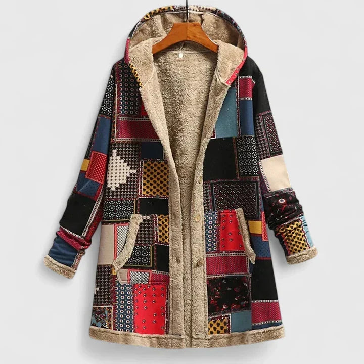 Theodora | Damen-Kapuzenjacke mit Fleecefutter