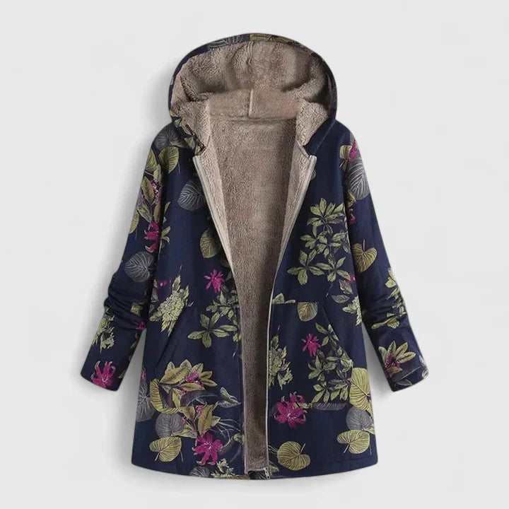 Theodora | Damen-Kapuzenjacke mit Fleecefutter