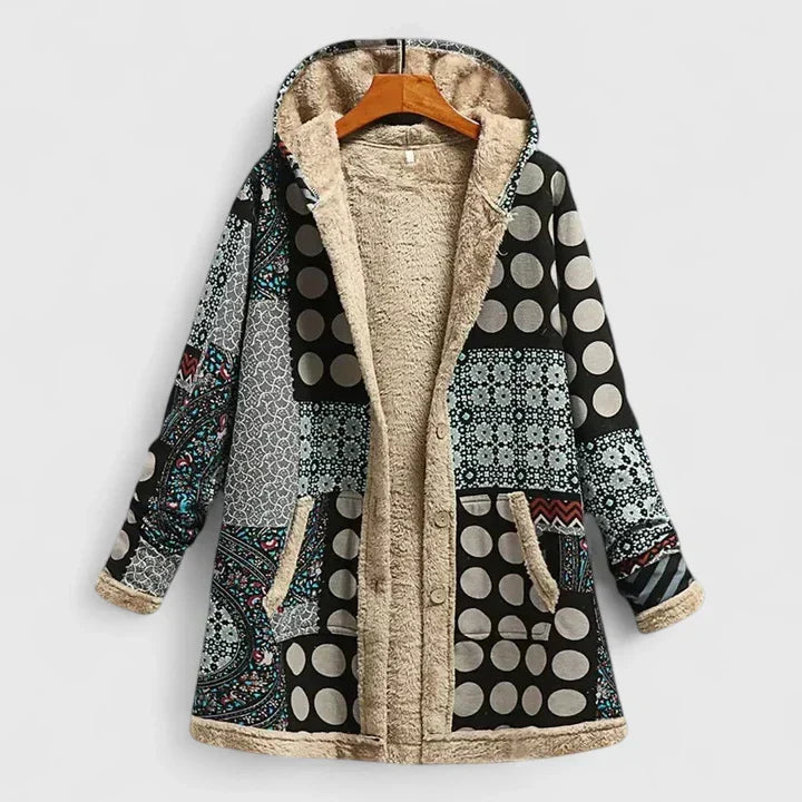 Theodora | Damen-Kapuzenjacke mit Fleecefutter