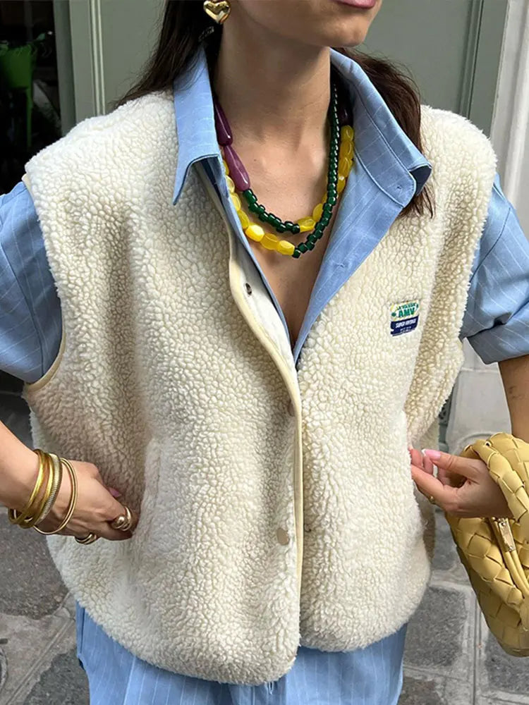 Thomasin | Women's Sherpa Fleece Vest