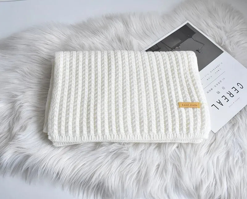 Tilda | Women's Wool Ribbed Knit Scarf