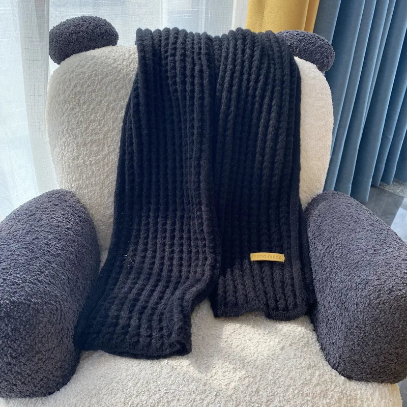 Tilda | Women's Wool Ribbed Knit Scarf