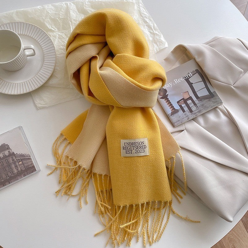 Vesper | Women's Two-Tone Fringe Scarf