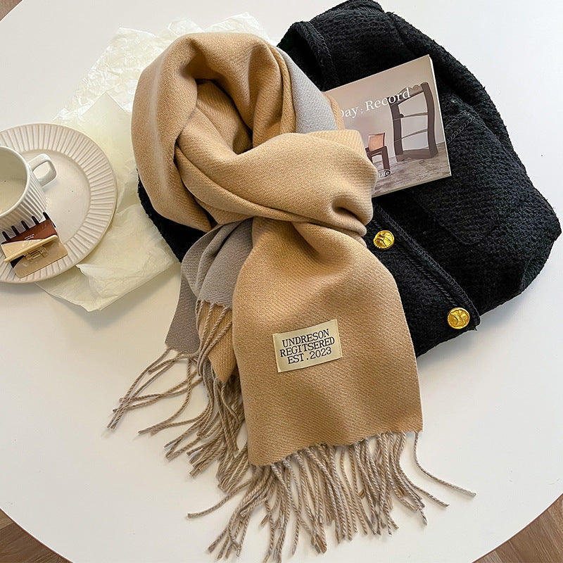 Vesper | Women's Two-Tone Fringe Scarf