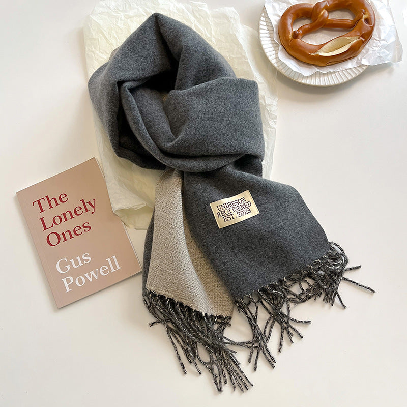 Vesper | Women's Two-Tone Fringe Scarf