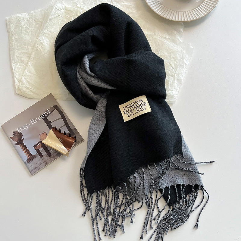 Vesper | Women's Two-Tone Fringe Scarf