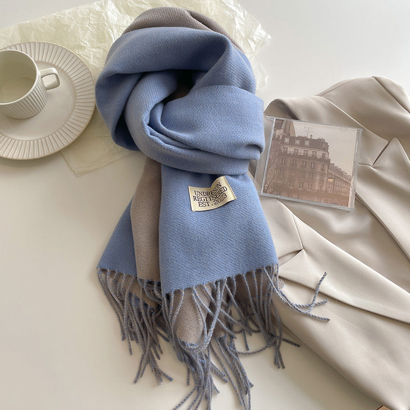 Vesper | Women's Two-Tone Fringe Scarf