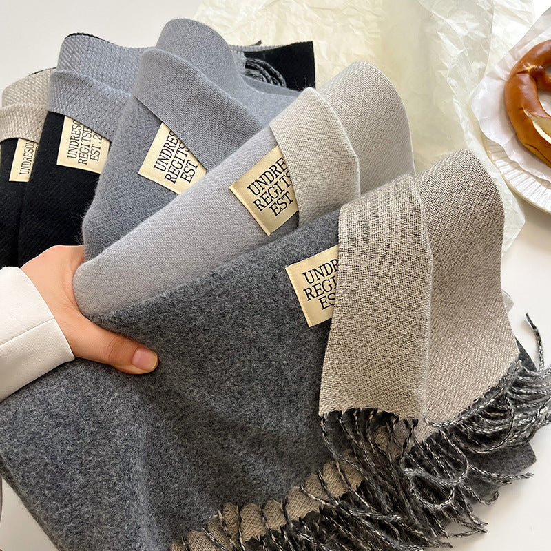 Vesper | Women's Two-Tone Fringe Scarf