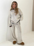 Vivien | Women's Contrast Stitch Knit Lounge Set