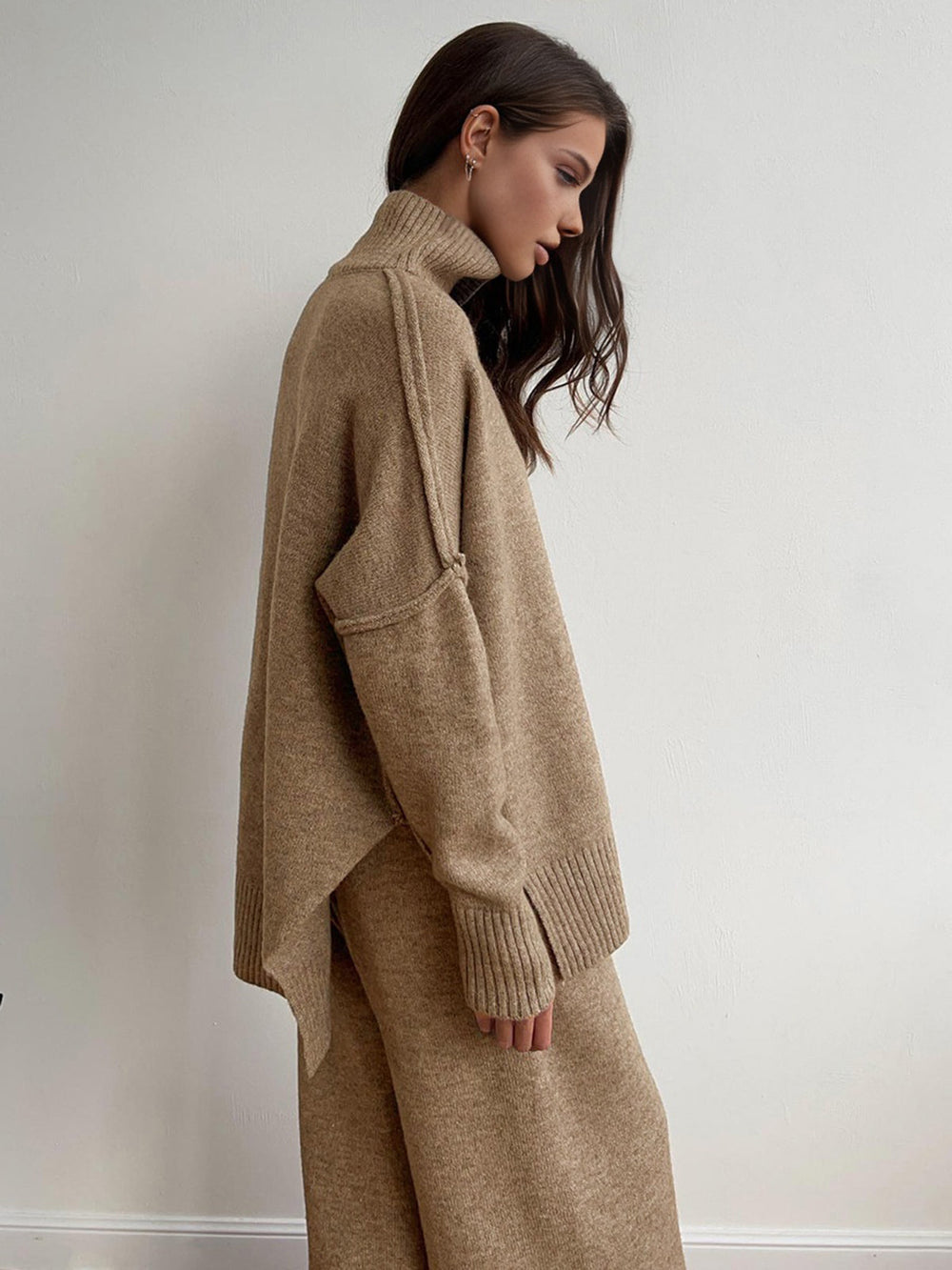 Wilhelmina | Women's Turtleneck Knit Lounge Set