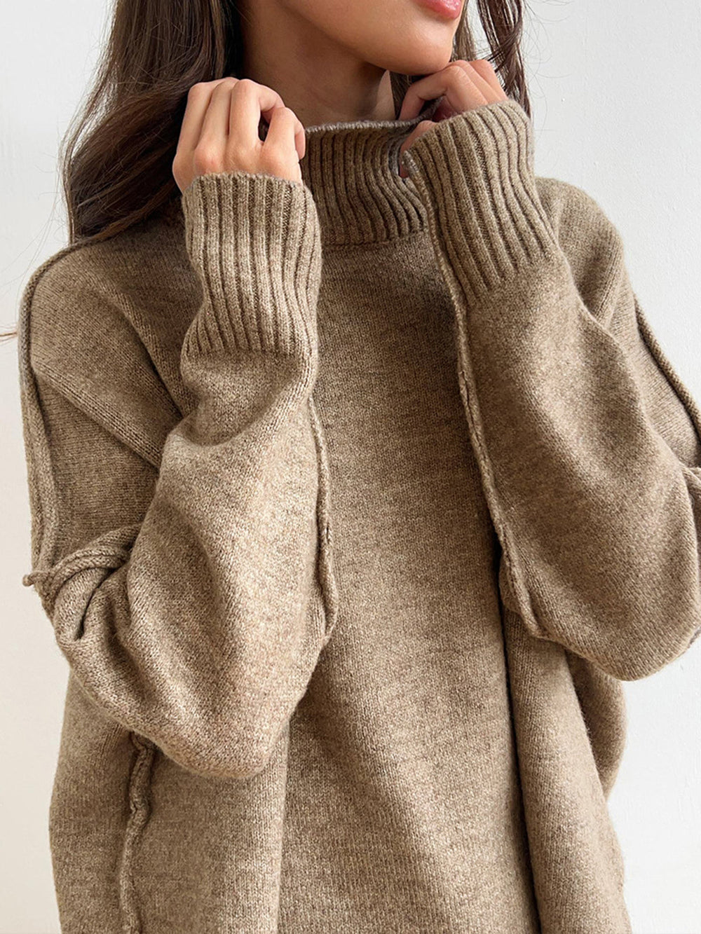 Wilhelmina | Women's Turtleneck Knit Lounge Set