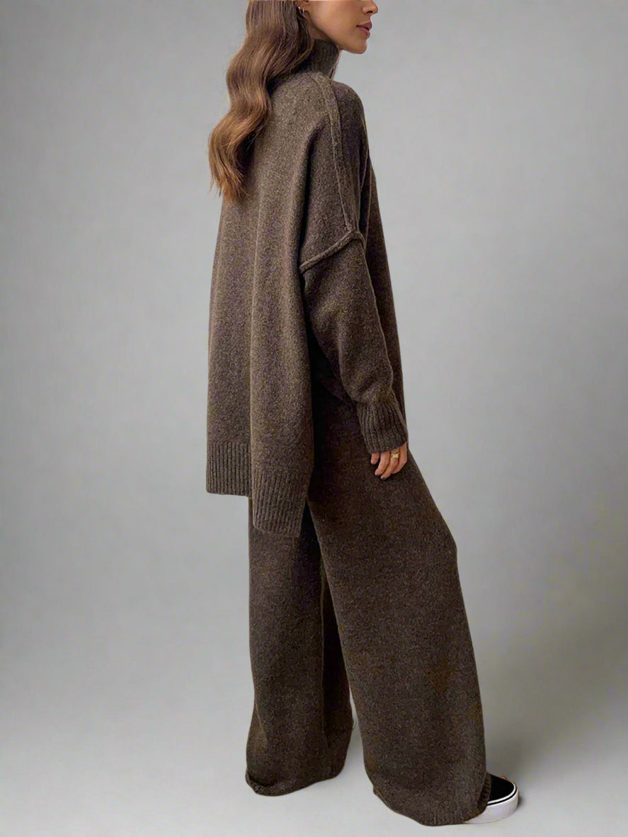 Wilhelmina | Women's Turtleneck Knit Lounge Set